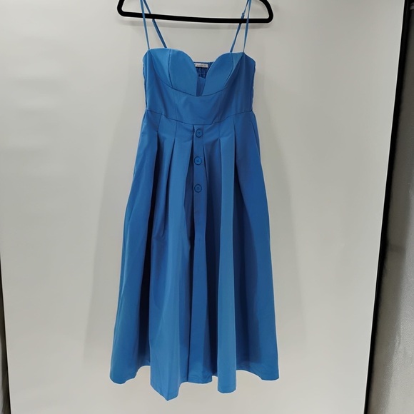 Elegant Blue Midi Dress - Picture 10 of 12